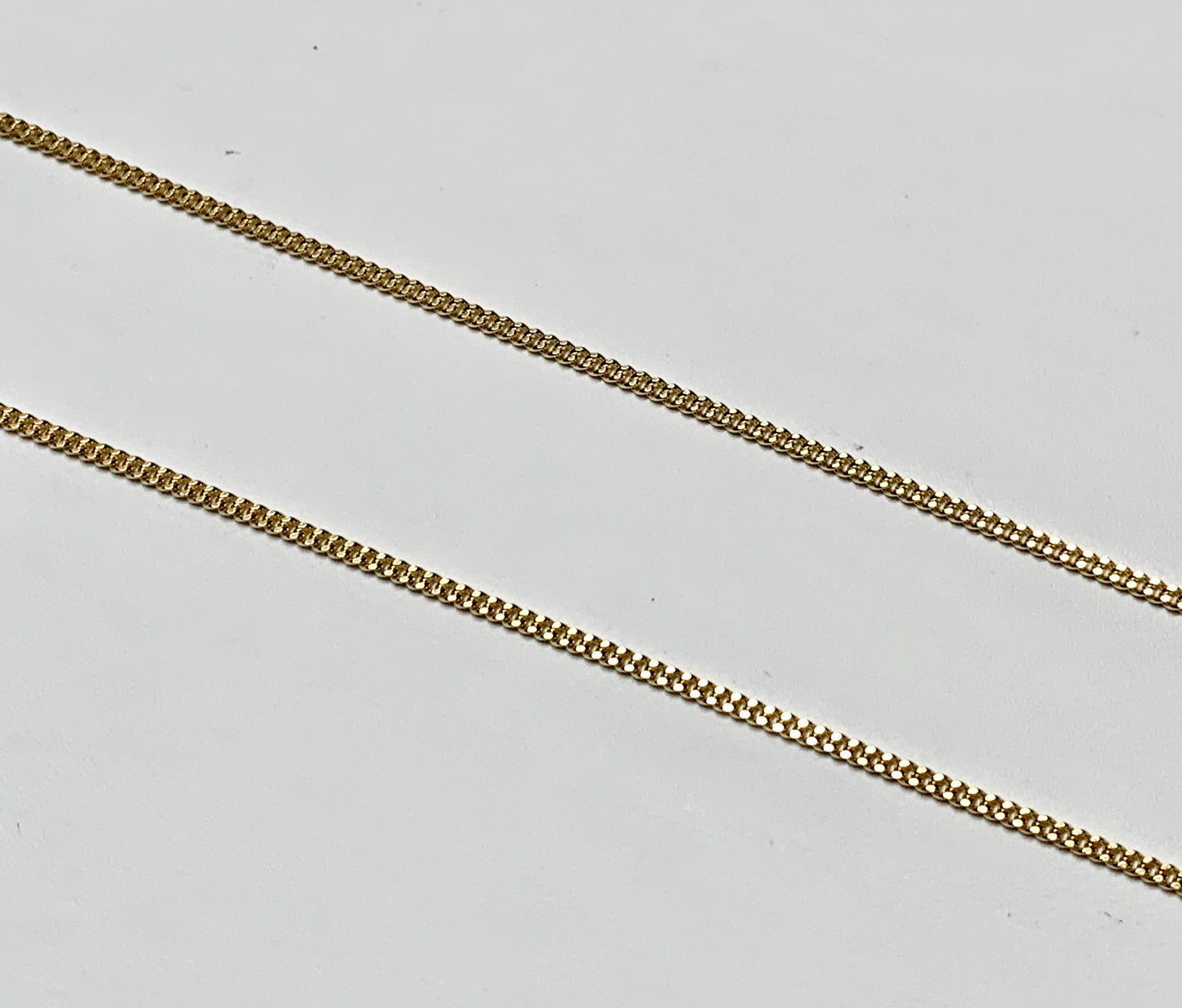 14K Curb Pendant Chain