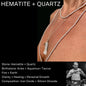 Hematite + Quartz Gemstone