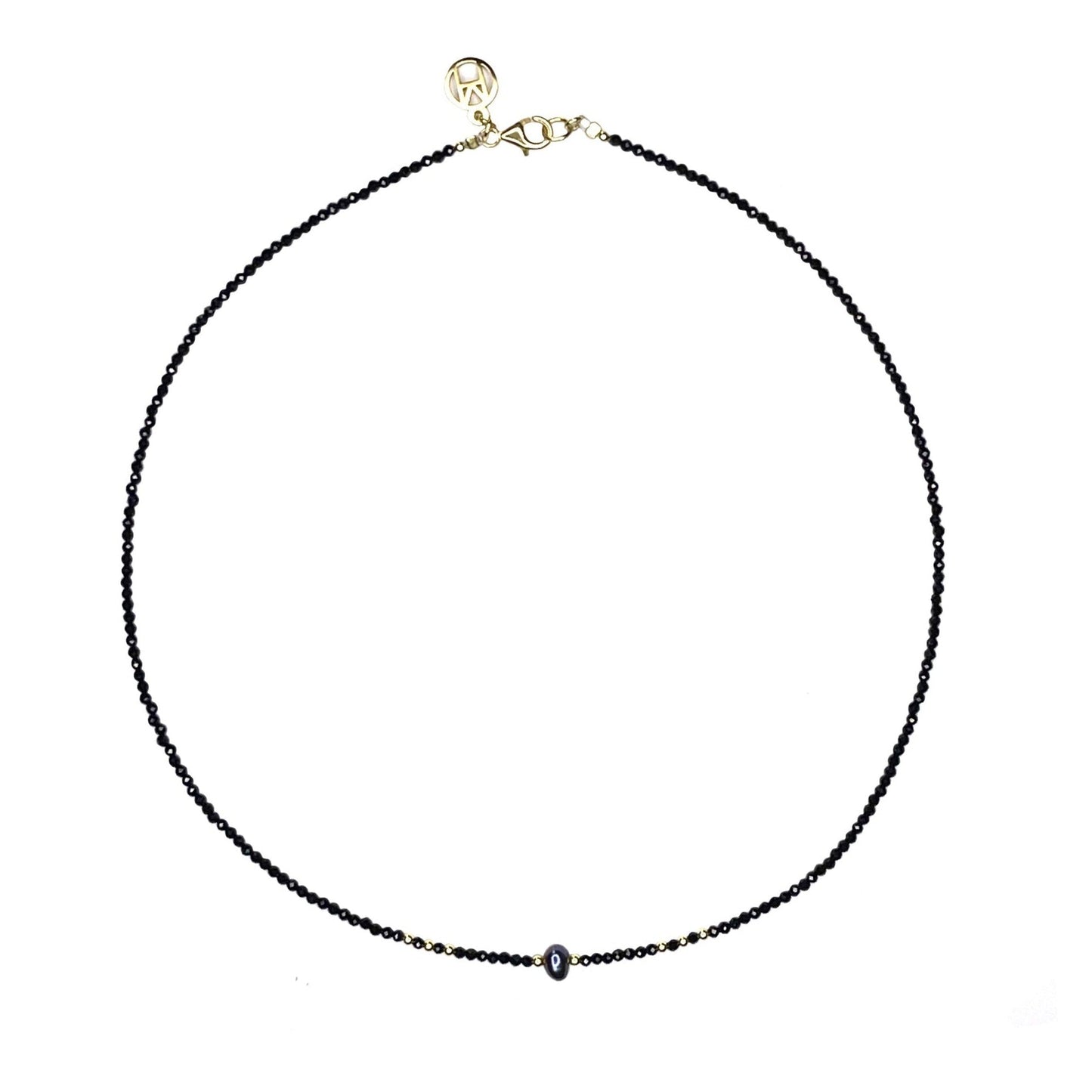 Spinel Gemstone Pearl 18 Necklace