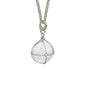 Caged Quartz Sphere Pendant