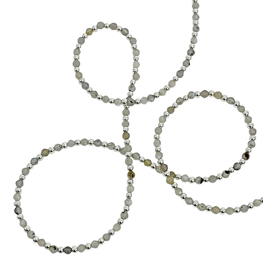 Labradorite Hematite Necklace