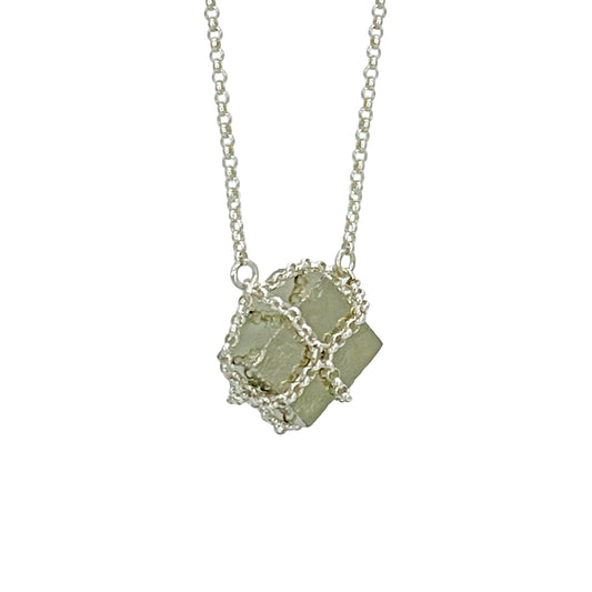 Cube Pyrite Pendant