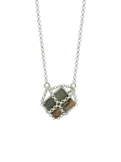Cube Pyrite Pendant