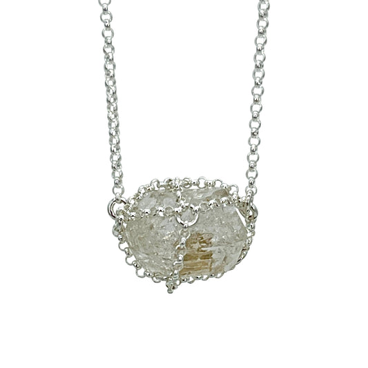 Caged Quartz Pendant