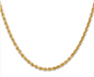 14K 3mm Diamond-cut Rope Chain