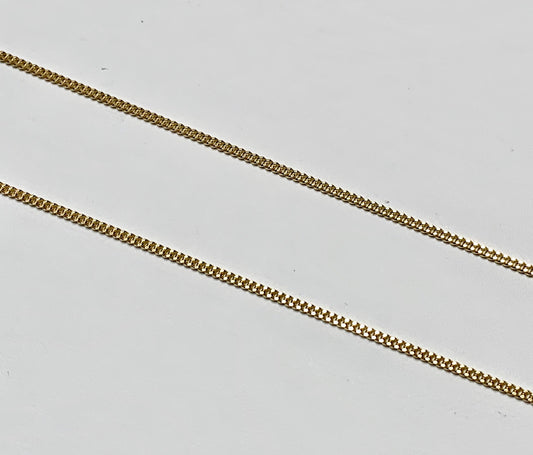 14K Curb Pendant Chain